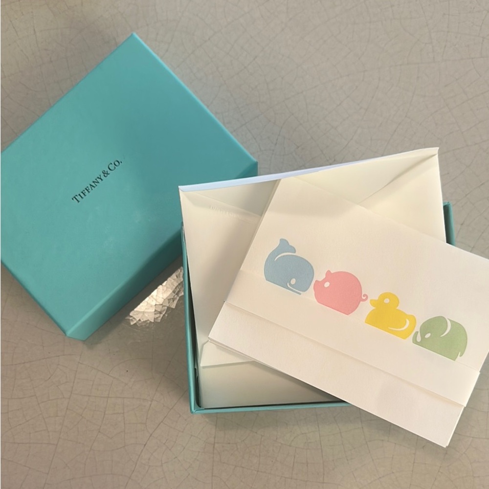 Tiffany & Co. Animal Stationary in Blue Box
